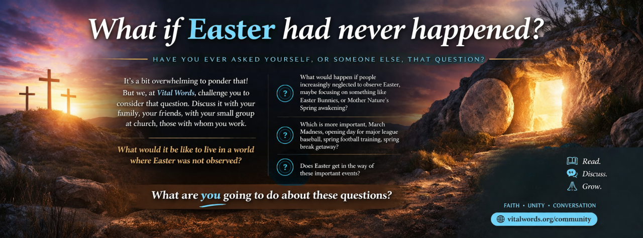 what if easter had never happened.