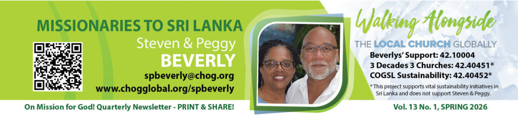 missionaries to sri lanka steven & Peggy Beverly