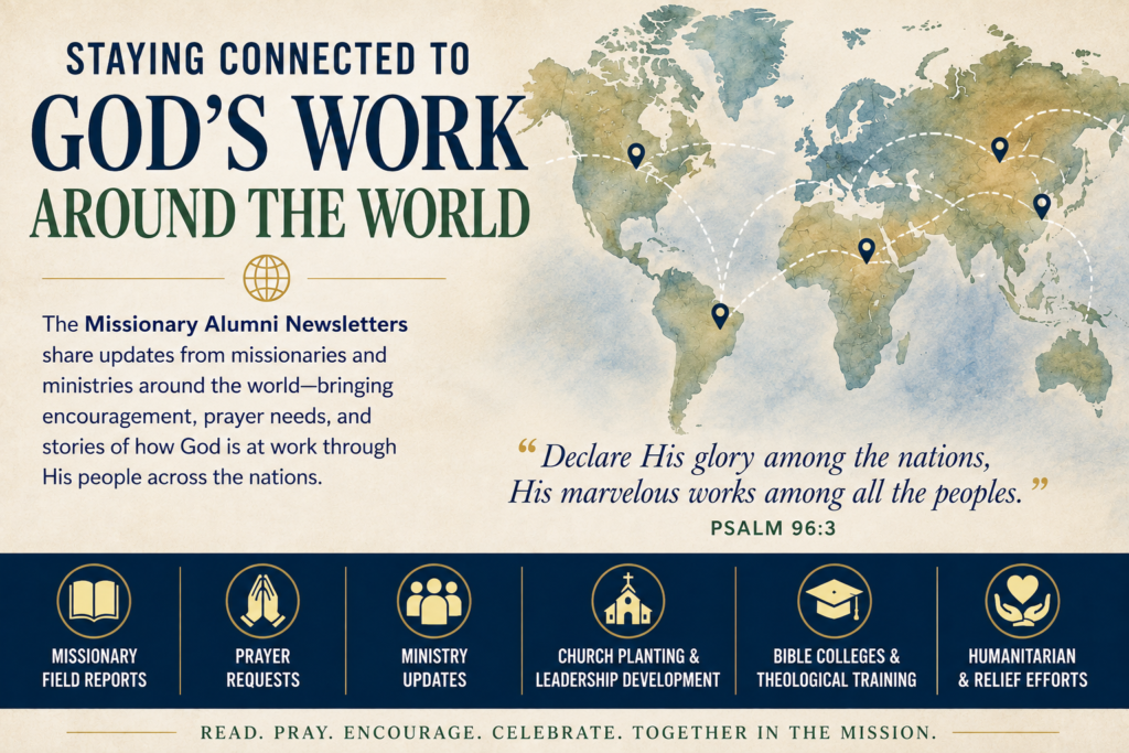 Explore the Missionary Alumni Newsletter Archive on Vital Words. Read Church of God missionary updates, global ministry news, prayer requests, and inspiring stories from around the world.
